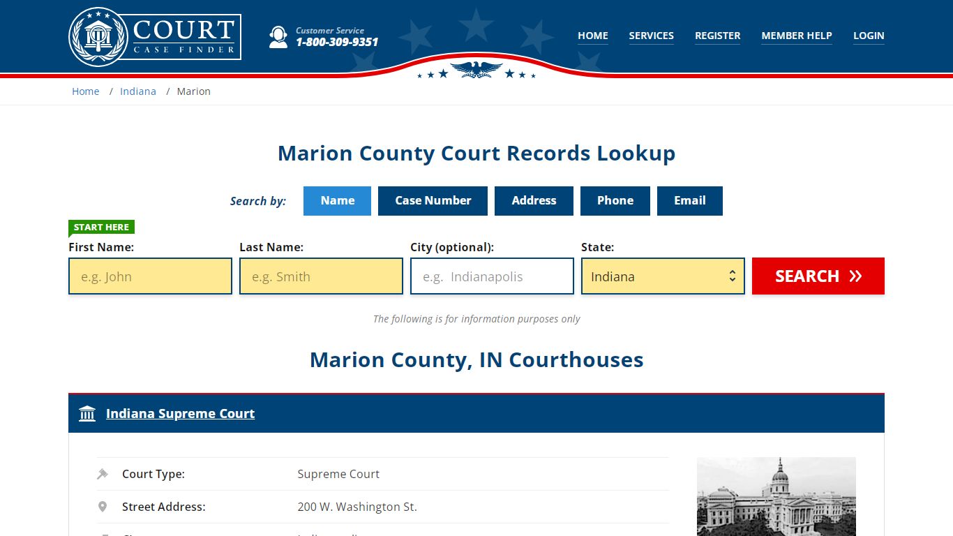 Marion County Court Records | IN Case Lookup